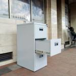 3-Drawers metallic office filling cabinet 