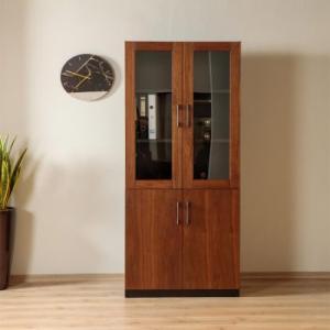 2-Door wooden office bookcase 