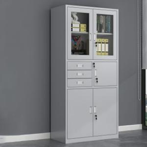 2-Door Metallic Cabinet with Safe 