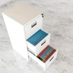 3-Drawers metallic office cabinet 