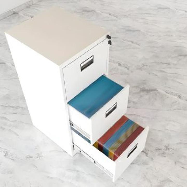 3-Drawers metallic office cabinet 