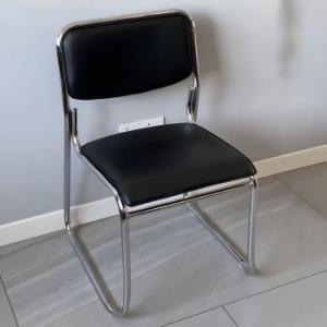 Chrome office guest chair 