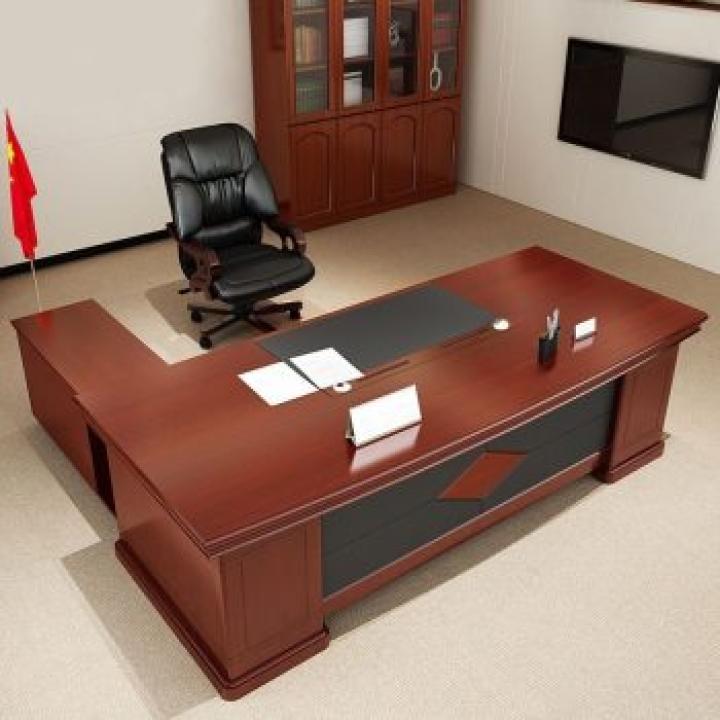 2 meters L-fashioned executive desk 