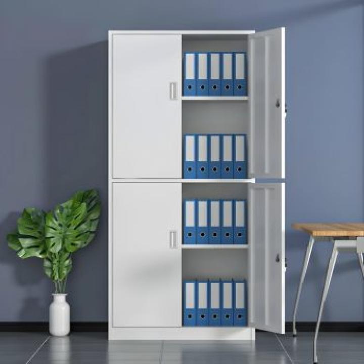 2-Door metallic office storage cabinet 