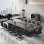 3m Modern Gray Boardroom Table 