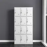 12-Locker Steel Storage Cabinet 