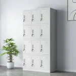 12-Door Steel Locker Cabinet 