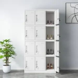 12-Door Steel Locker Cabinet 