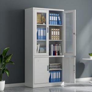 2-Door Metallic Office Cabinet 