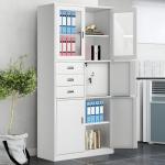 2-Door metallic office cabinet with safe 
