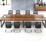 2400mm Office Boardroom Table With Metallic Legs 