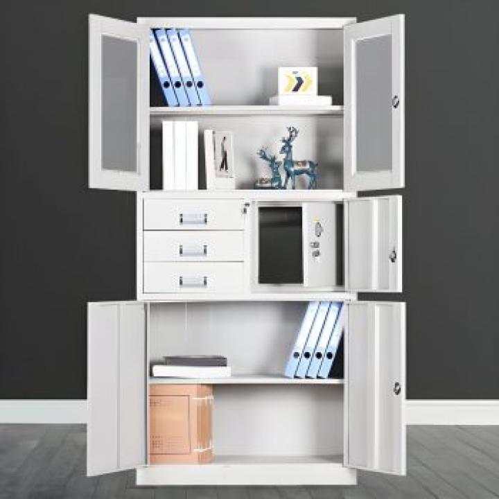 Double door metallic safe cabinet 