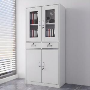 2-Door metallic office storage cabinet 