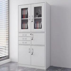 2-Door Metallic Office Cabinet With Safe 