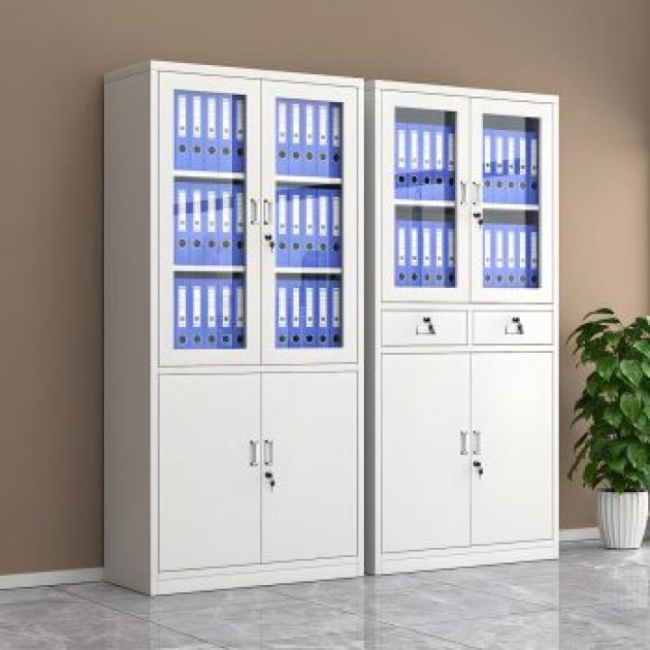 2-Door Metallic Office Cabinet 