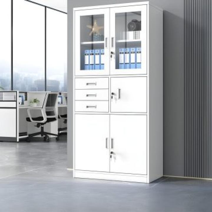 2-Door Metallic Cabinet with Safe 