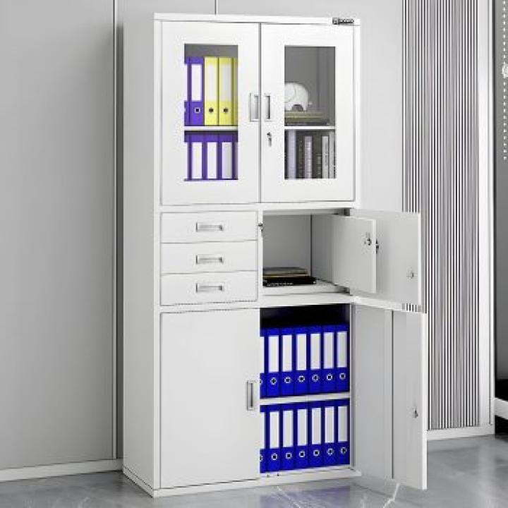 2-Door Metallic Cabinet with Safe 