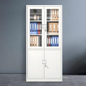 2-Door Metallic Office Storage Cabinet 