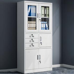 2-Door Metallic Cabinet with Safe 