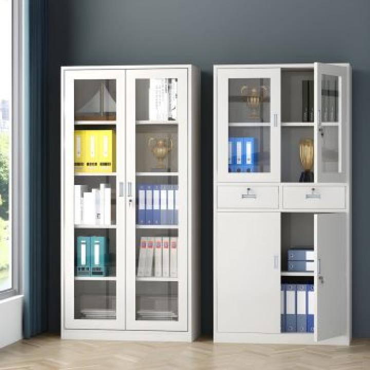 2-Door Metallic Office Storage Cabinet 