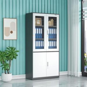 2-Door metallic office storage cabinet 