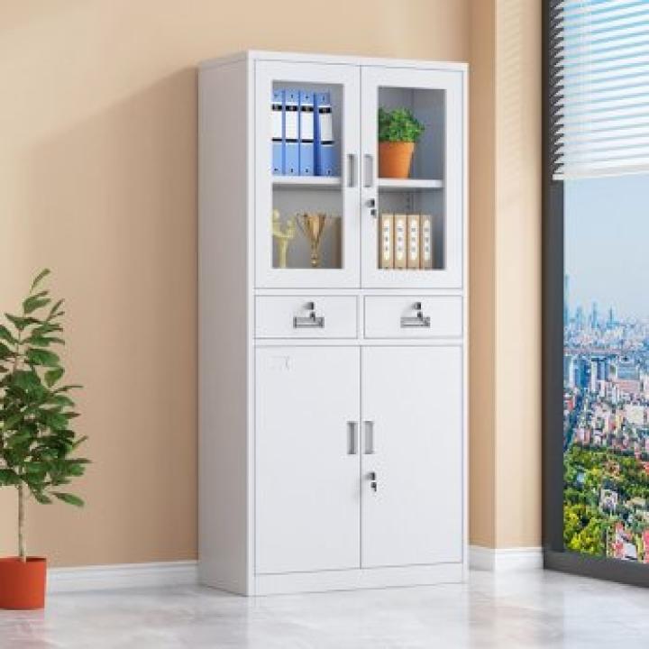2-Door metallic office storage cabinet 