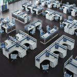 2-Way modular office workstation 