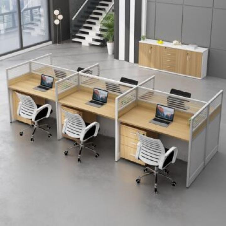 4-Way Modular workspace With Storage 