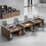 2-Way Brown Modern Modular Workstation 