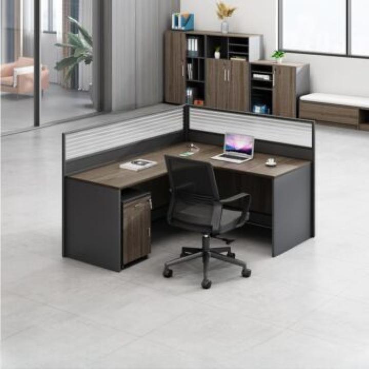 4-Way Modern Curved Office Workstation 