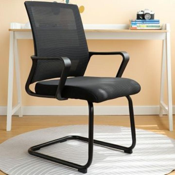 Cantilever office mesh guest seat 