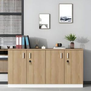 4-door wooden storage credenza 
