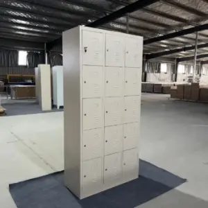 15-Locker Steel Office Cabinet 