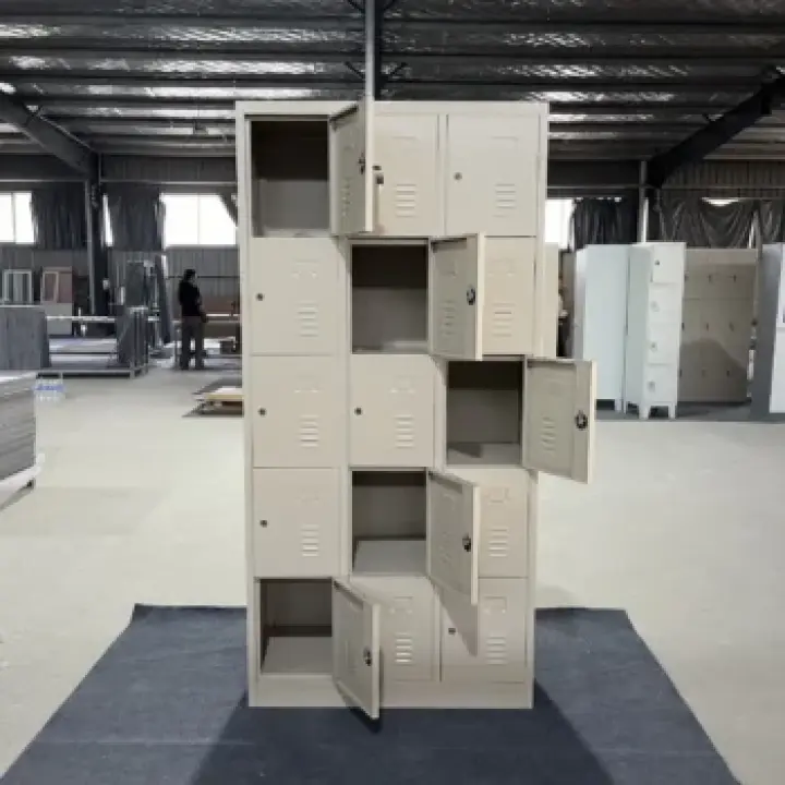 15-Locker Steel Office Cabinet 