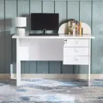 120cm Study and Office Desk with 3 Drawers 