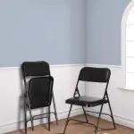 Clark Metal Folding Chair (Black) 