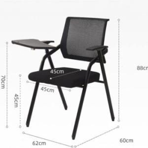 Foldable mesh back study chair 