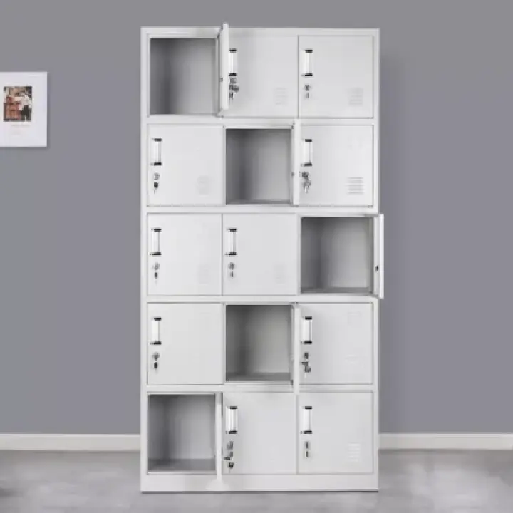 9 Locker steel office cabinet 
