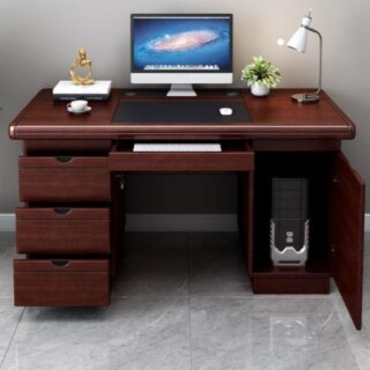1.2M Mahogany Executive Office Desk 