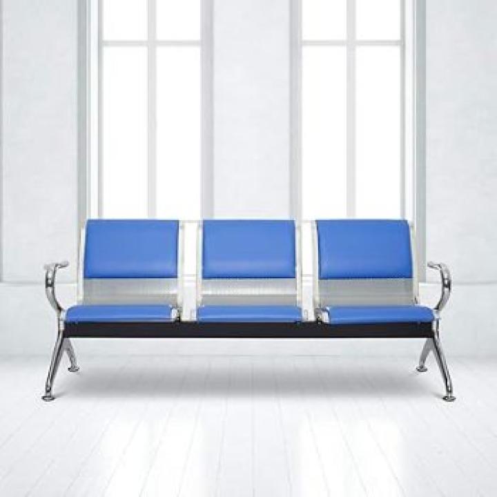 3-Link Padded Waiting Bench 