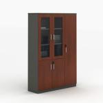 2-Door wooden office bookcase 