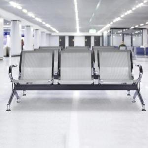 3-Link metallic office waiting bench 
