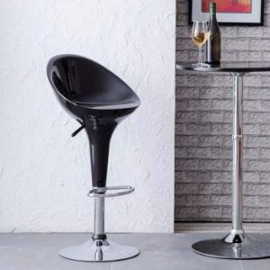 Adjustable swivel barstool (Black) 