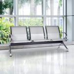 5-Seater metallic waiting bench 