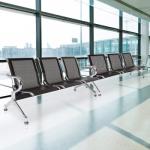 3-Link metallic waiting bench 