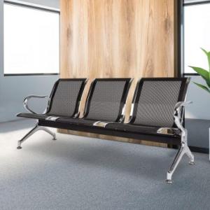 3-Link metallic waiting bench 