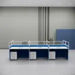 6-Way Modular Office Workstation With Drawers 