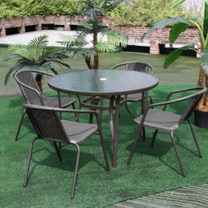 4-Seater Outdoor Patio Rattan Set 