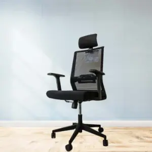 ComfyFlex Black Mesh High-Back Office Chair 