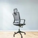 Ergonomic Mesh High-Back Office Chair with Fabric Seat 